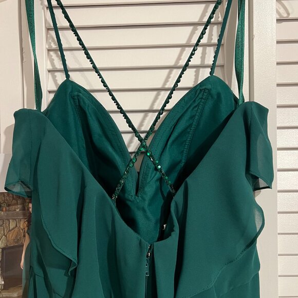 NEW~MORILEE BRIDESMAID DRESS WITH TAGS~Emerald~Size 8 - Picture 7 of 10